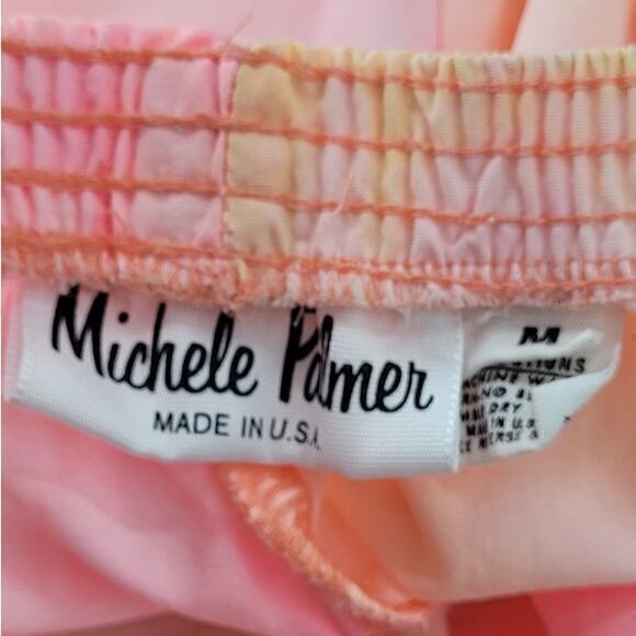 Michelle Palmer 80s Pink Yellow Vintage Track Jogging Suit - Picture 12 of 16